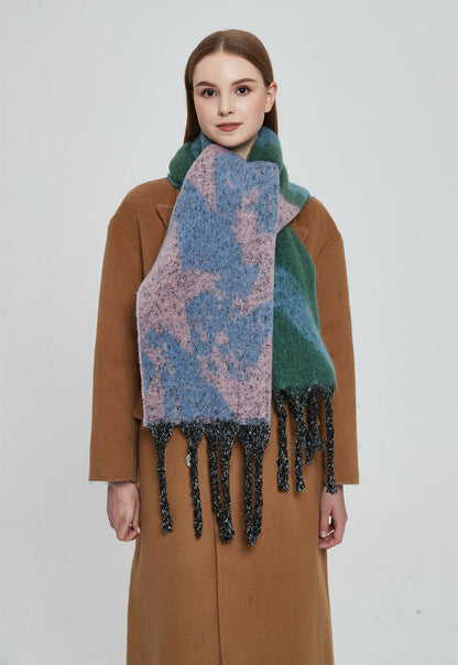 Patchwork Color Star Print Scarves