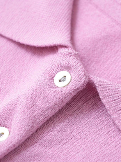 Casual Short Sleeve Plolo Collar Tops