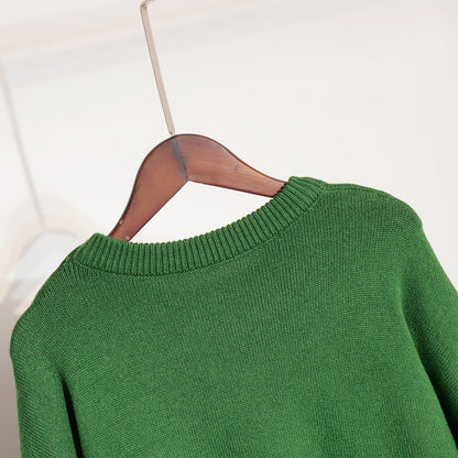 Solid Color Loose Casual Sweater