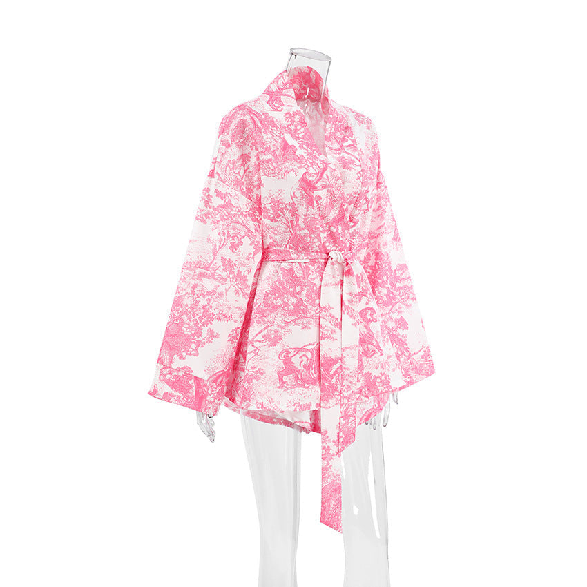 Print Soft Loose Homewear Sets