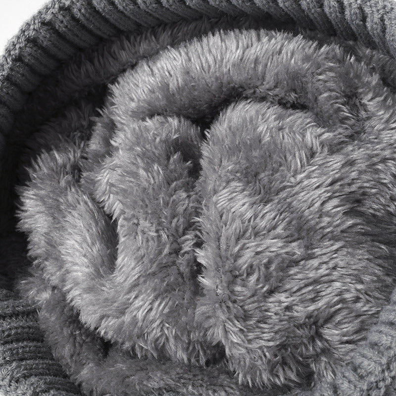 Twist Solid Color Knit Pom Beanie