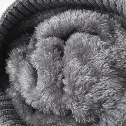 Twist Solid Color Knit Pom Beanie