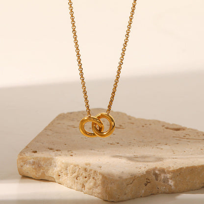 Loop Pendant Simple Elegant Necklace