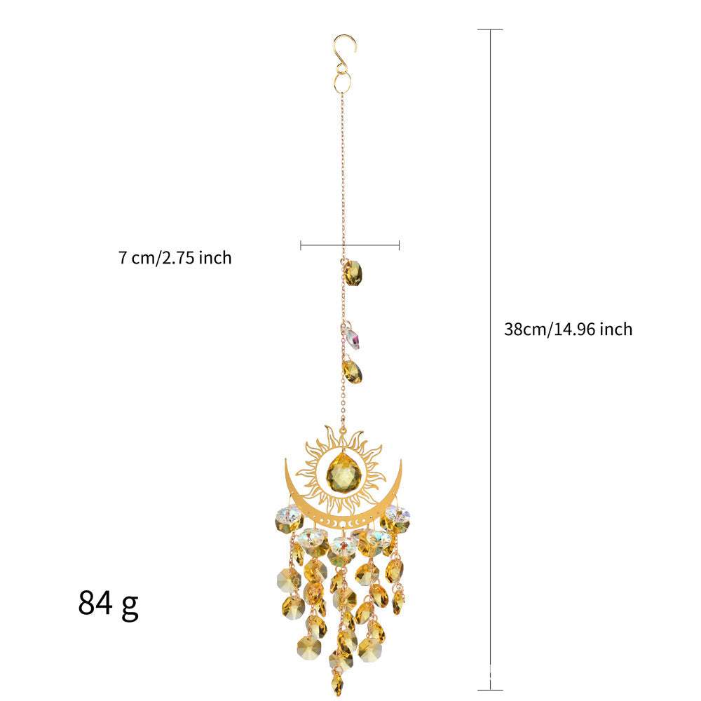 Sun Moon Colorful Crystal Hangings