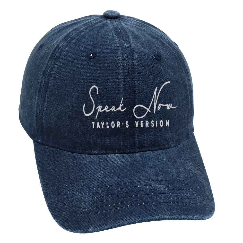 Vintage Letter Embroidered Distressed Baseball Caps