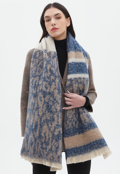 Vintage Leopard Print Scarves