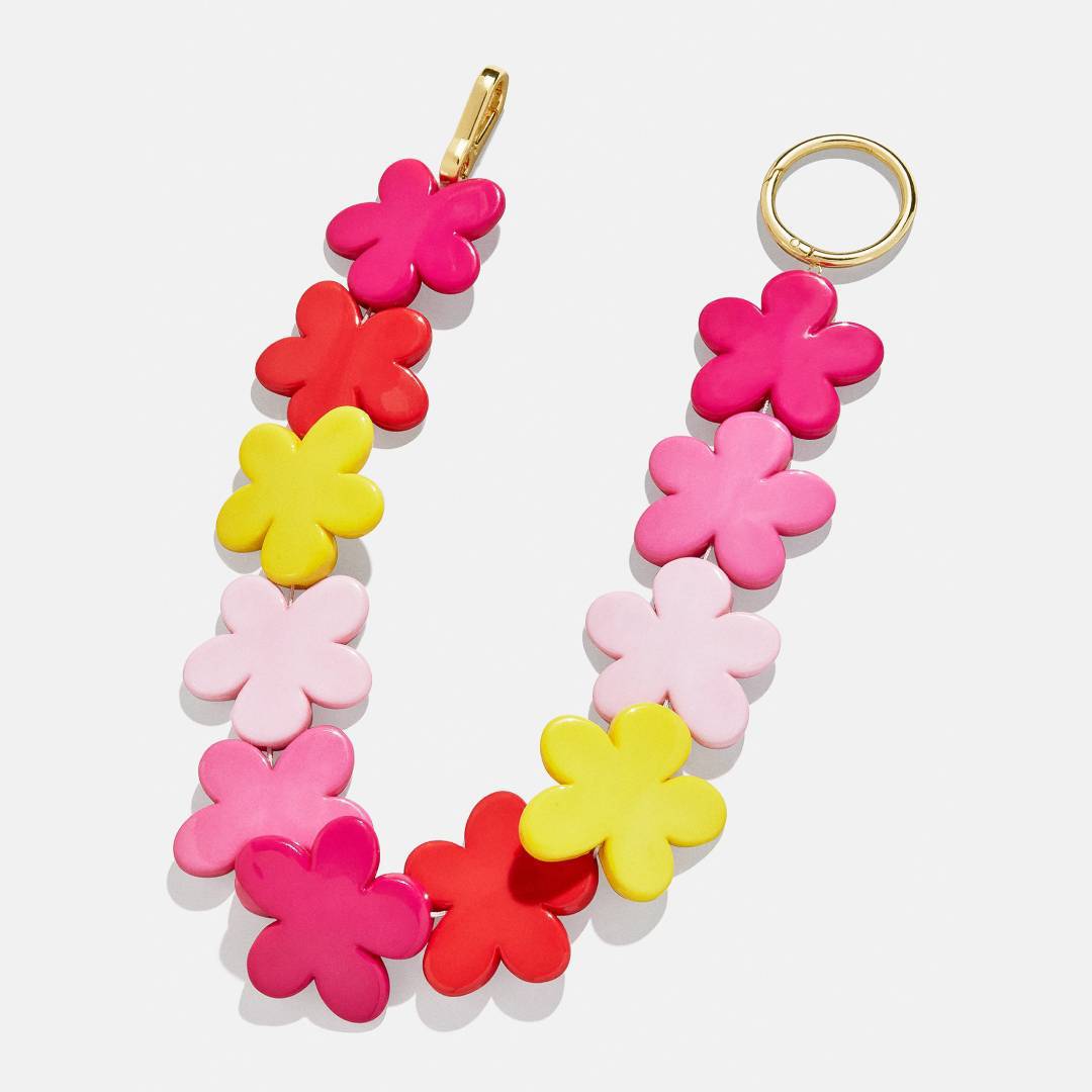 Colorful Flower Beads Keychain Bag Charms