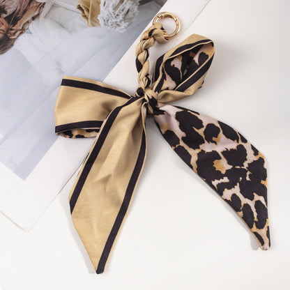 Elegant Satin Scarf Bow Bag Charms