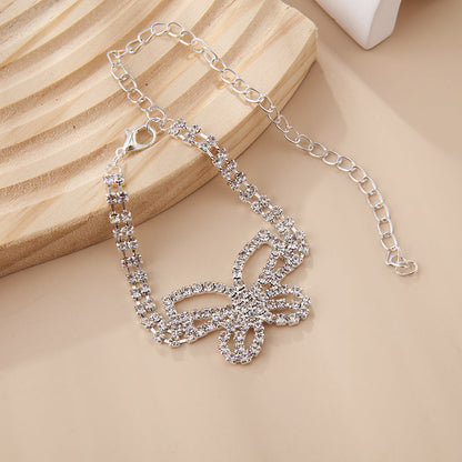 Butterfly Rhinestone Sweet Anklets