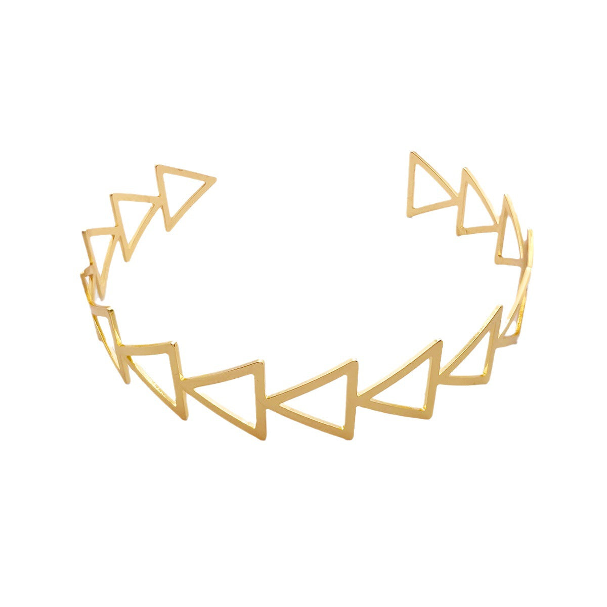 Simple Hellow Out Triangle Arm Cuff