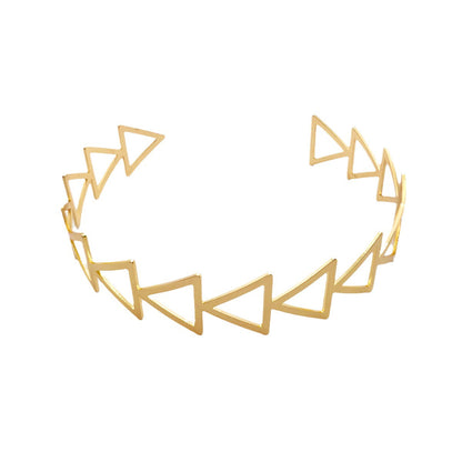 Simple Hellow Out Triangle Arm Cuff