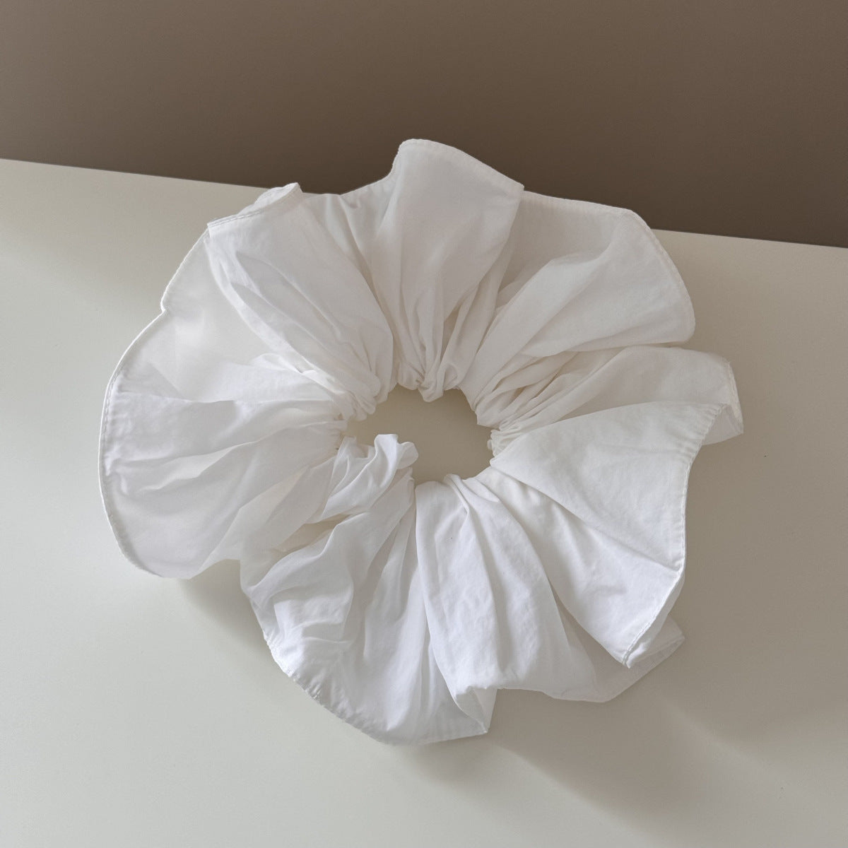 Solid Color Oversized Ruffled Hair Scrunchies