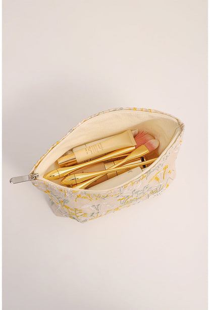 Colorful Embroidery Portable Cosmetic Bag