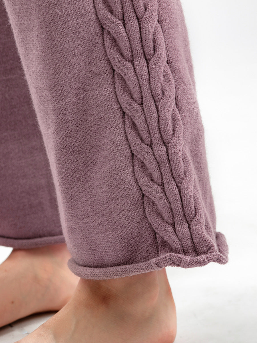 2+ V-Neck Side Split Knit Sets