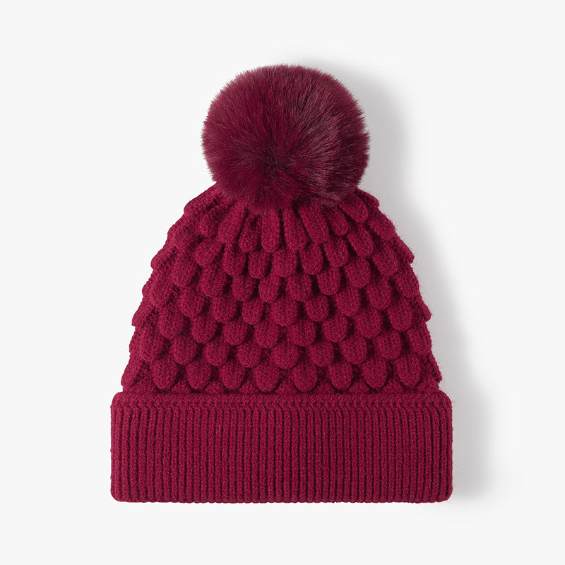 Solid Color Outdoors Pom Beanie