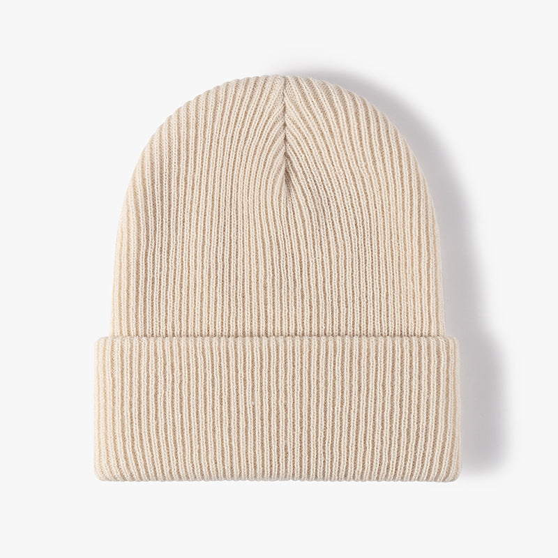 Solid Color Outdoors Thick Knit Beanie