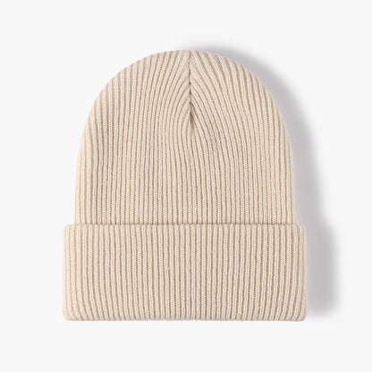 Solid Color Outdoors Thick Knit Beanie