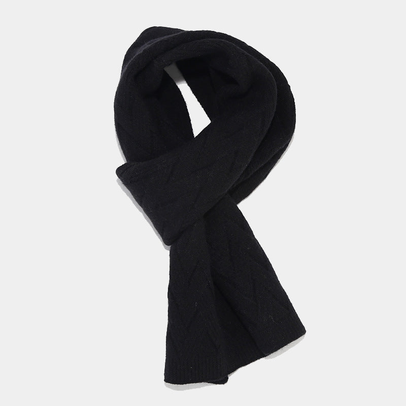 3PCS Solid Color Twist Hat & Scarf Sets