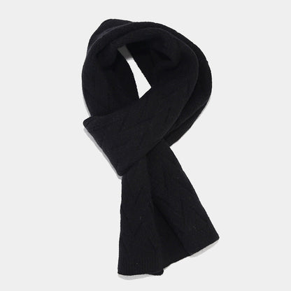 3PCS Solid Color Twist Hat & Scarf Sets