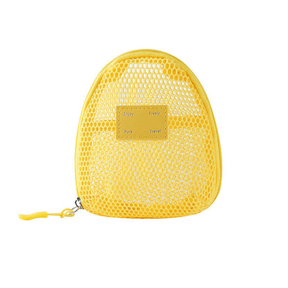 Solid Color Mesh Mini Make Up Bags