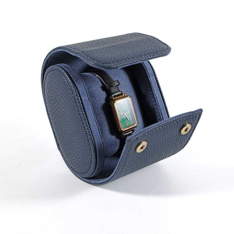 Portable PU Leather Watch Roll Organizer