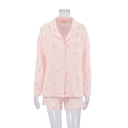 Love Print Casual Soft Homewear Sets