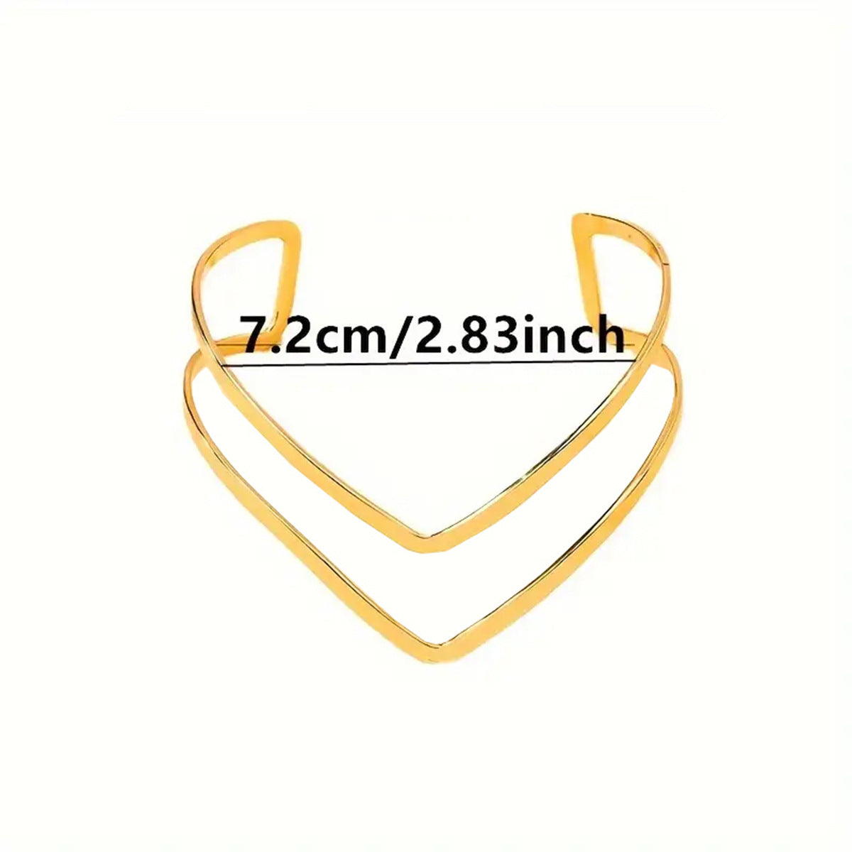 V-Shape Simple Open Arm Cuff