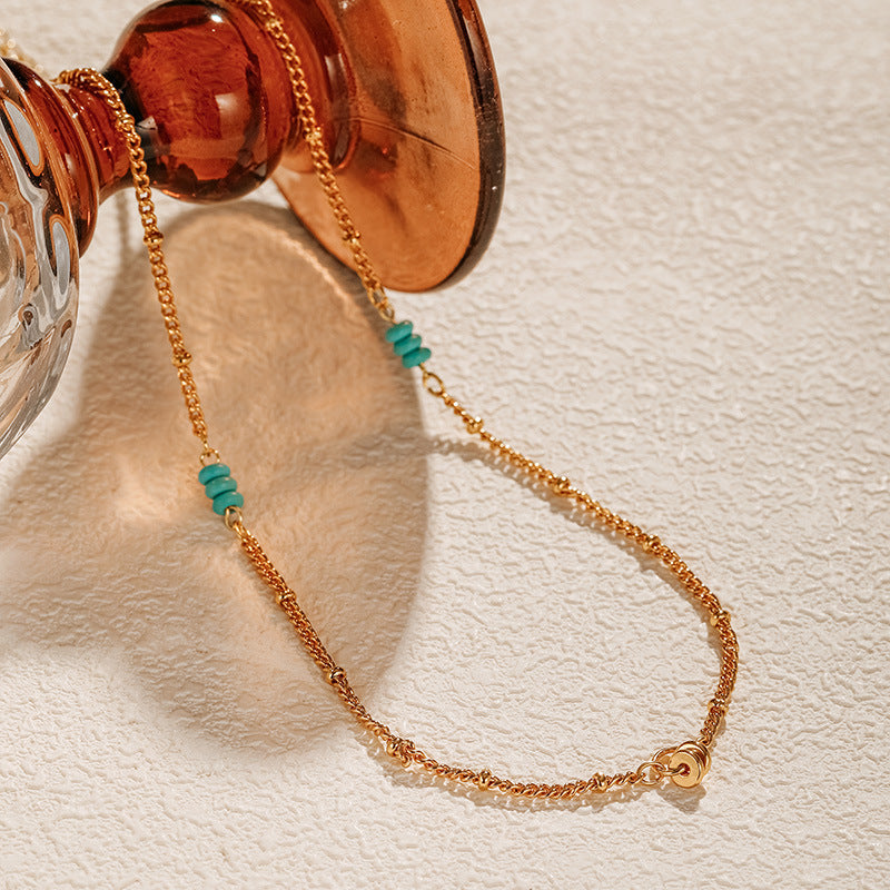 Simple Beaded Chain Necklace