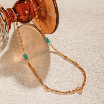 Simple Beaded Chain Necklace