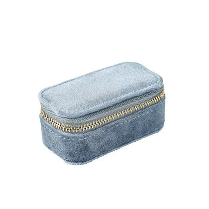 Soft Velvet Solid Color Jewelry Case