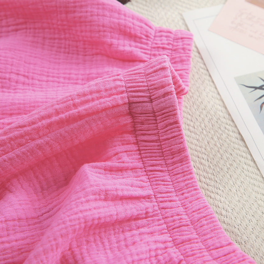 Solid Color Loose Casual Homewear Sets