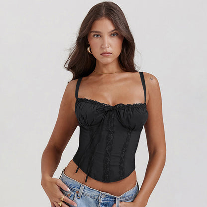 Lace String Sexy Sleeveless Spaghetti Top