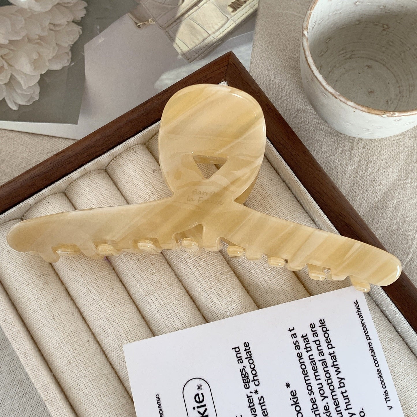 Simple Letter Multicolor Claw Clip