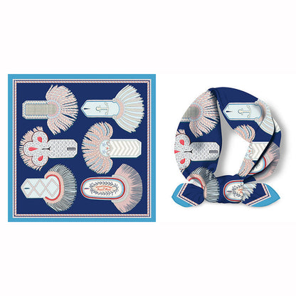 Splicing Colorful Art Print Square Satin Scarf