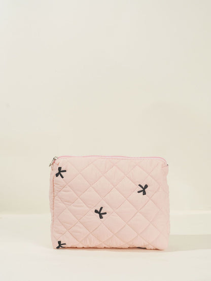 Bows Print Large Capacity Make Up Bag