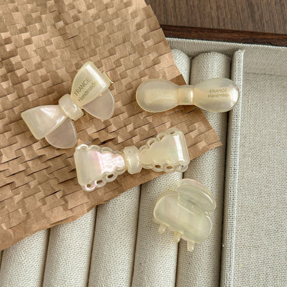 2+Cute Candy Color Bow Knot Small Hair Clips