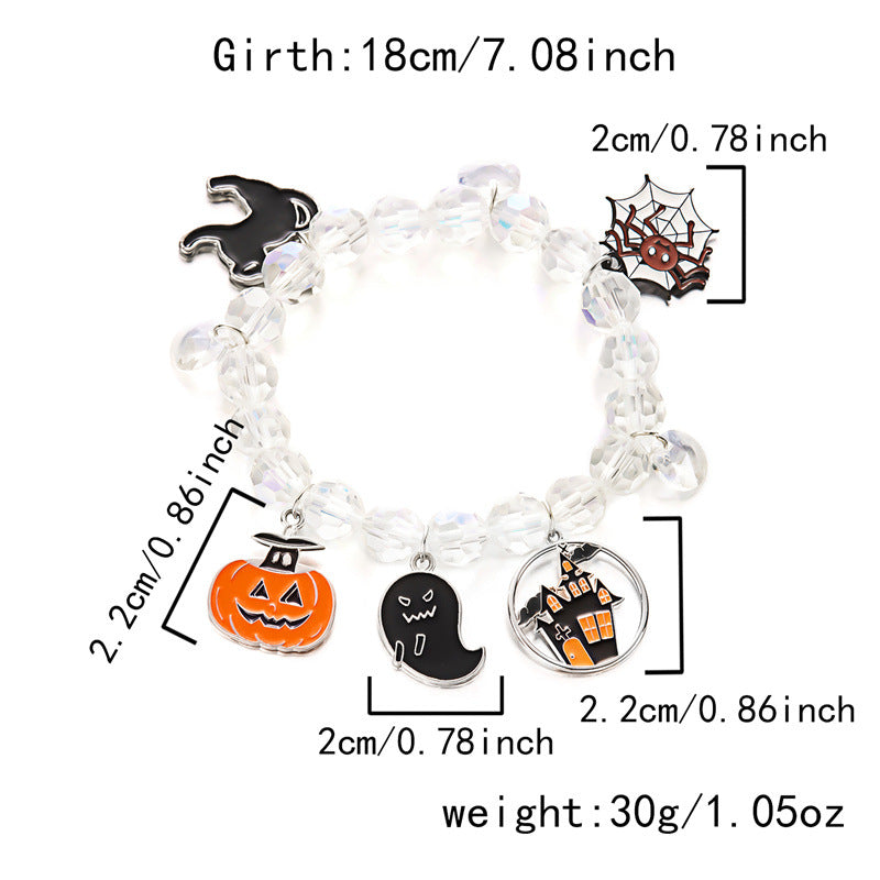 Halloween Funny Pumpkin Spider Ghost Bracelet