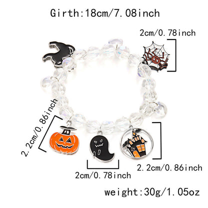 Halloween Funny Pumpkin Spider Ghost Bracelet