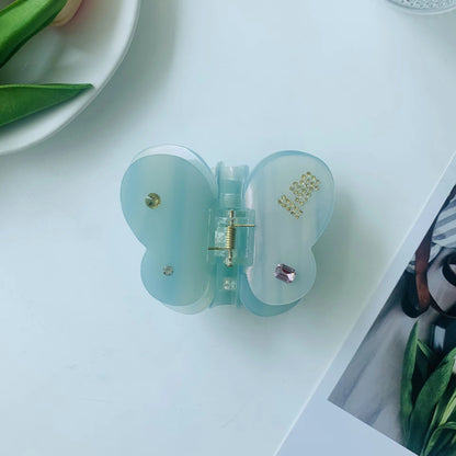 2+Rhinestone Sweet Butterfly Mulricolor Hair Claws