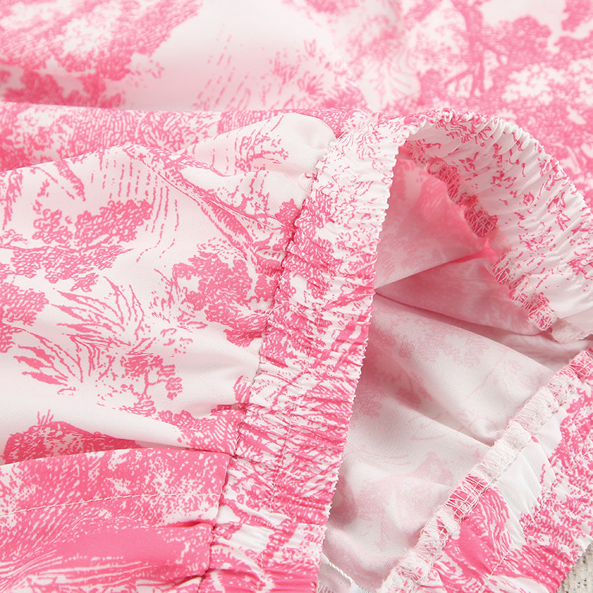 Print Soft Loose Homewear Sets