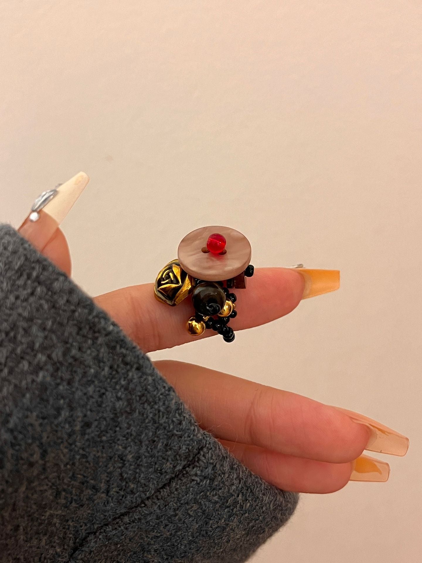 Chic Handmade Beaded Stretch Band Ring