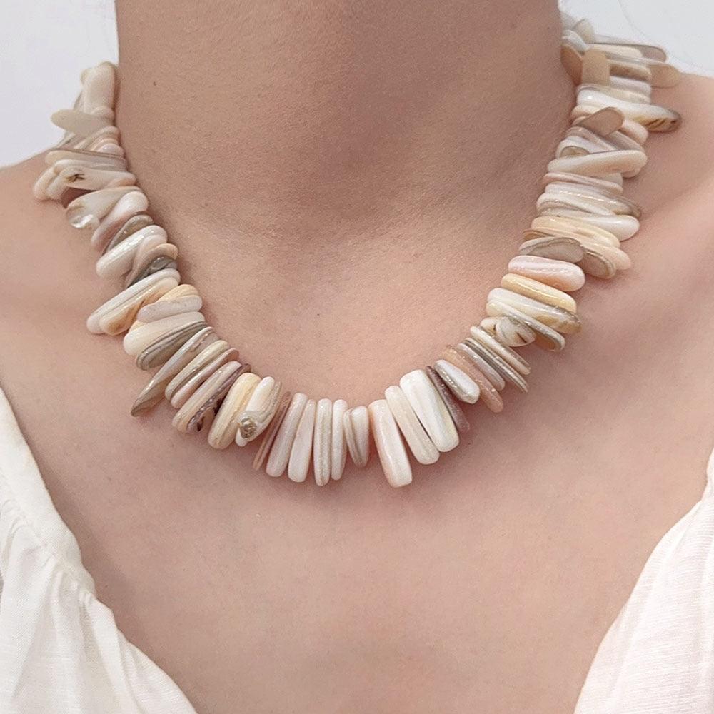 Fashion Irregular Shell Choker Beaded Necklace