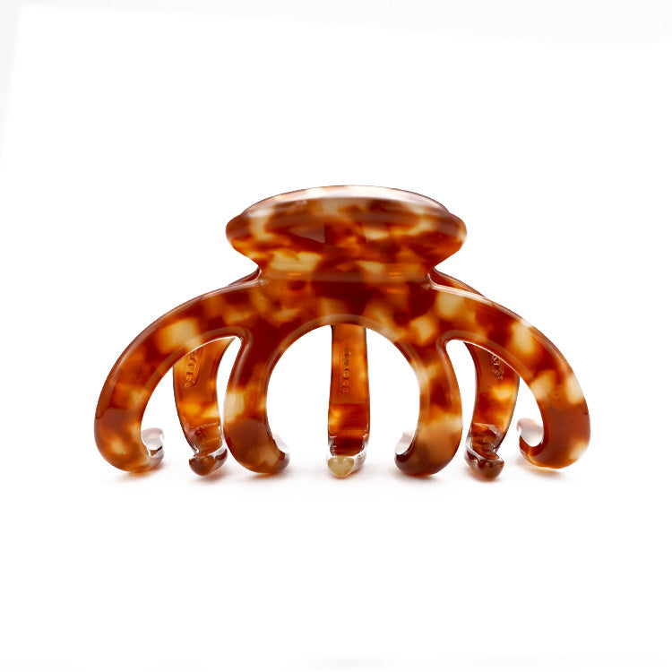 Large Cellulose Acetate Octopus Hair Claw