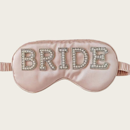 Elegant Pearl Decor Light Blocking Sleep Mask