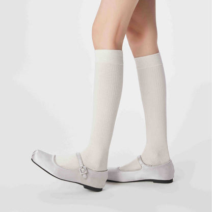Casual Solid Color Knee High Wool Socks