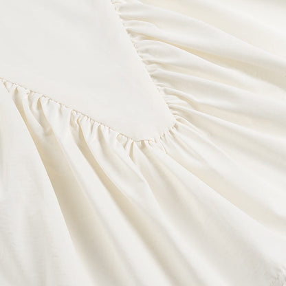 Solid Color Ruched  Sleeveless Tank Top