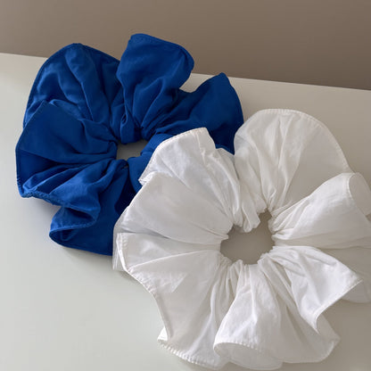 Solid Color Oversized Ruffled Hair Scrunchies