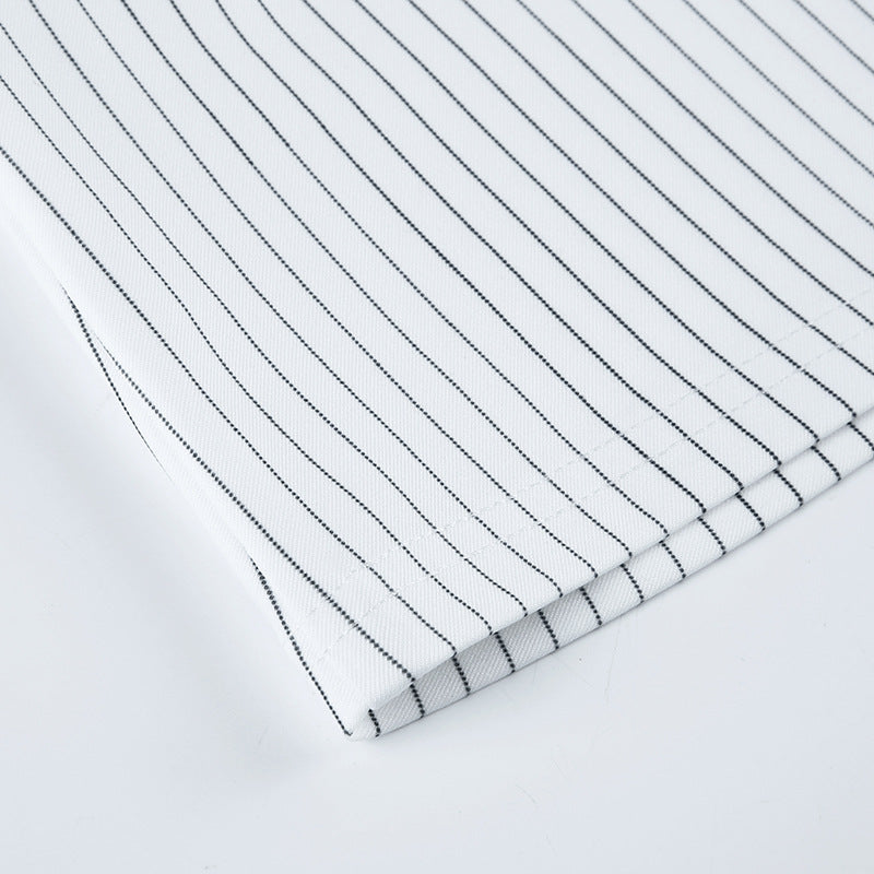 Striped Hip Wrap Slim Mini Skirt