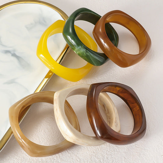 Vintage Irregular Translucent Geometric Bracelet