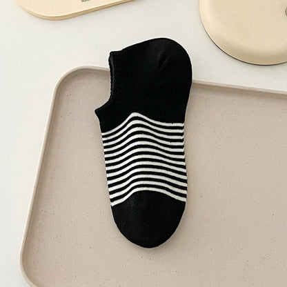 Striped Candy Color Low Ankle Socks